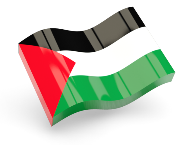 Глянцевая волнистая иконка. Скачать флаг. Палестинские территории