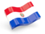 Парагвай. Глянцевая волнистая иконка. Скачать иллюстрацию.