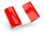 Peru. Glossy wave icon. Download icon.