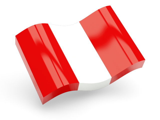 Glossy wave icon. Download flag icon of Peru at PNG format