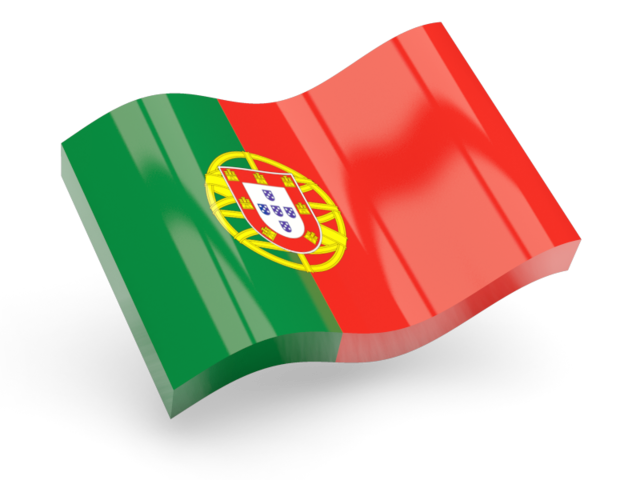 Глянцевая волнистая иконка. Скачать флаг. Португалия