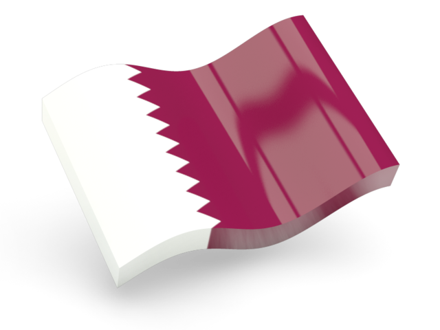 Глянцевая волнистая иконка. Скачать флаг. Катар