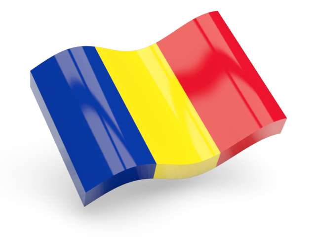 Glossy wave icon. Download flag icon of Romania at PNG format