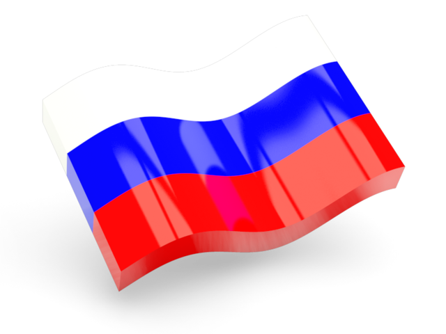 Glossy wave icon. Illustration of flag of Russia