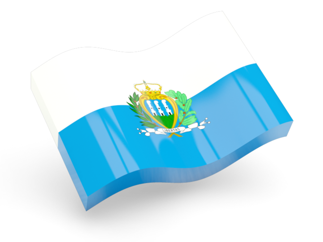 Glossy wave icon. Download flag icon of San Marino at PNG format