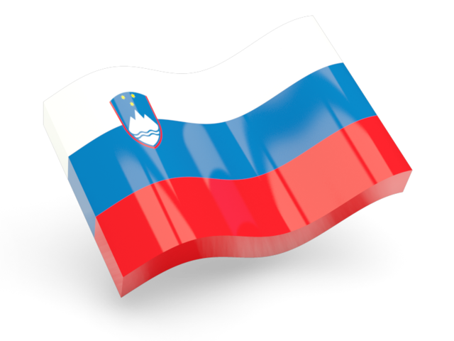 Glossy wave icon. Download flag icon of Slovenia at PNG format