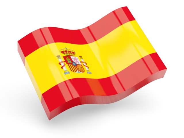 Glossy wave icon. Download flag icon of Spain at PNG format