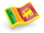 Sri Lanka. Glossy wave icon. Download icon.