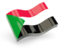 Sudan. Glossy wave icon. Download icon.