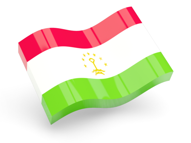 Глянцевая волнистая иконка. Скачать флаг. Таджикистан