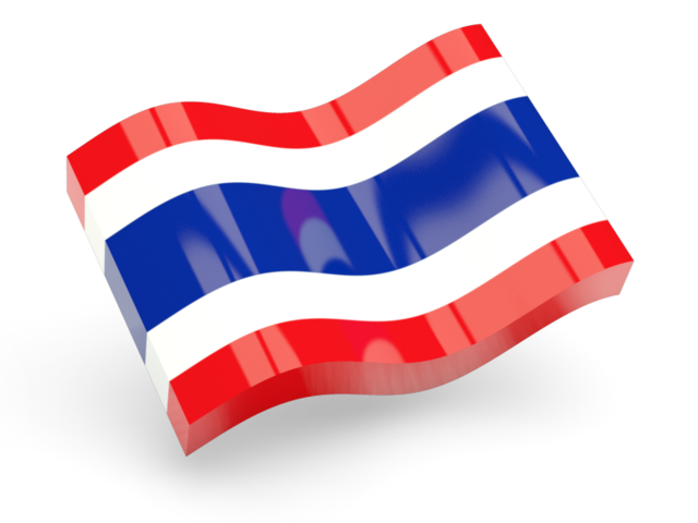 Glossy wave icon. Download flag icon of Thailand at PNG format