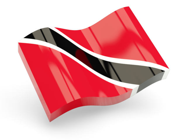 Глянцевая волнистая иконка. Скачать флаг. Тринидад и Тобаго