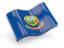 Flag of state of Idaho. Glossy wave icon. Download icon
