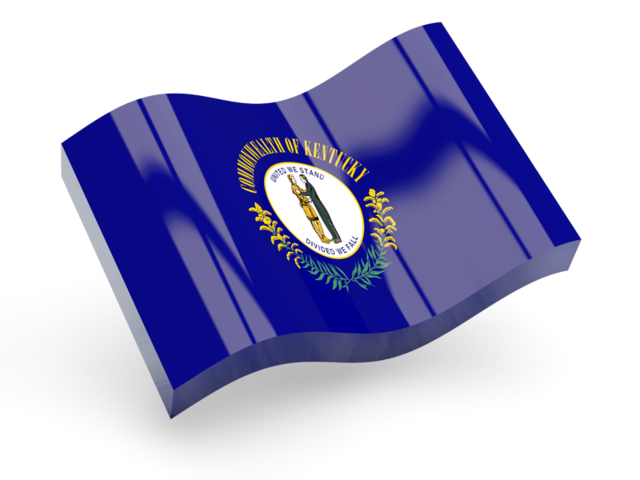 Glossy wave icon. Download flag icon of Kentucky