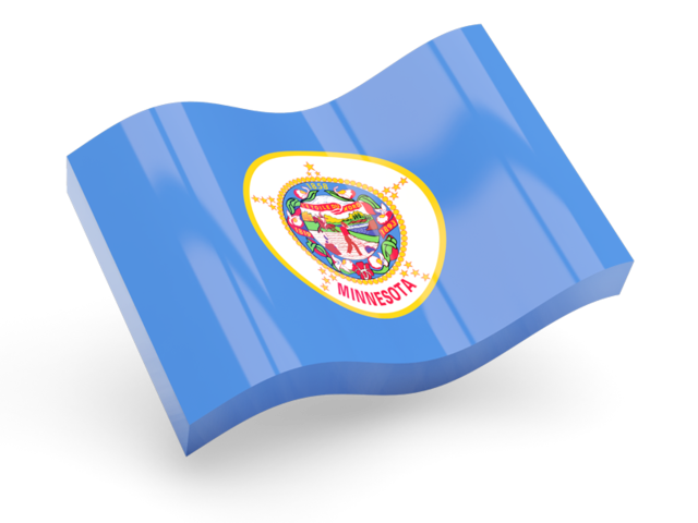 Glossy wave icon. Download flag icon of Minnesota