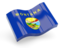 Flag of state of Montana. Glossy wave icon. Download icon