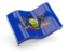 Flag of state of Pennsylvania. Glossy wave icon. Download icon