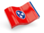 Flag of state of Tennessee. Glossy wave icon. Download icon