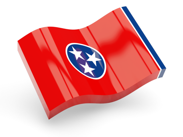 Glossy wave icon. Download flag icon of Tennessee