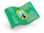 Flag of state of Washington. Glossy wave icon. Download icon