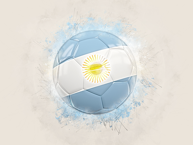 Grunge football. Download flag icon of Argentina at PNG format