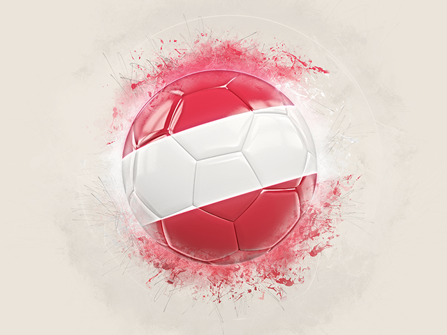 Grunge football. Download flag icon of Austria at PNG format