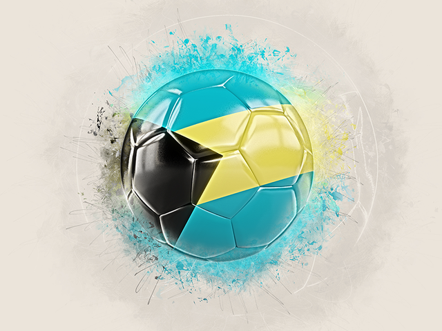 Grunge football. Download flag icon of Bahamas at PNG format