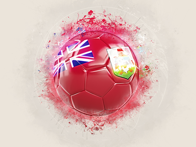 Grunge football. Download flag icon of Bermuda at PNG format