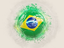 Brazil. Grunge football. Download icon.