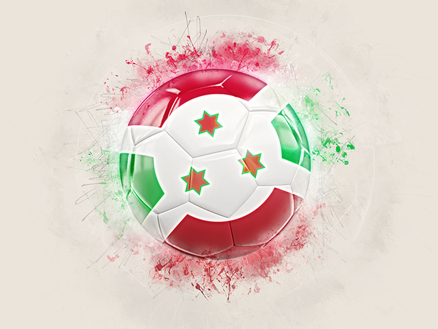 Grunge football. Download flag icon of Burundi at PNG format