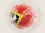 East Timor. Grunge football. Download icon.