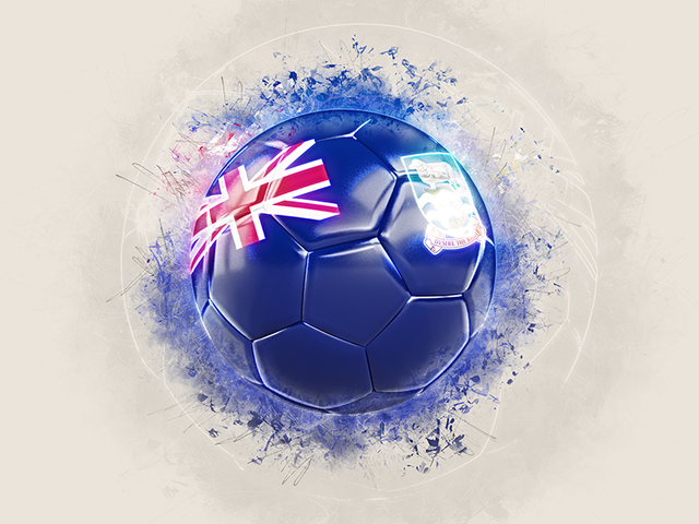 Grunge football. Download flag icon of Falkland Islands at PNG format