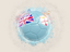 Fiji. Grunge football. Download icon.