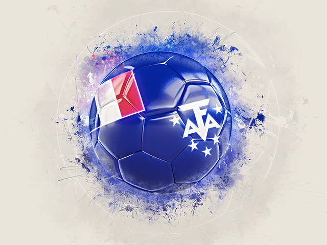 Grunge football. Download flag icon of French Southern and Antarctic Lands at PNG format