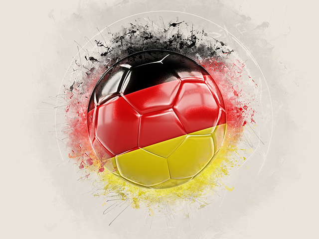 Футбольный мяч в стиле грандж. Скачать флаг. Германия
