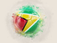 Guyana. Grunge football. Download icon.