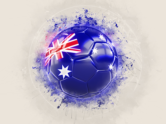 Grunge football. Download flag icon of Heard Island at PNG format