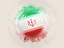 Iran. Grunge football. Download icon.