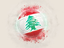 Lebanon. Grunge football. Download icon.