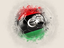 Libya. Grunge football. Download icon.