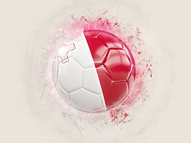 Grunge football. Download flag icon of Malta at PNG format