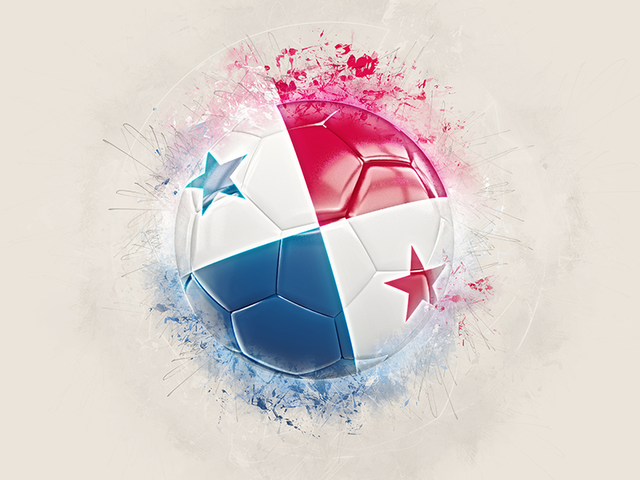 Grunge football. Download flag icon of Panama at PNG format