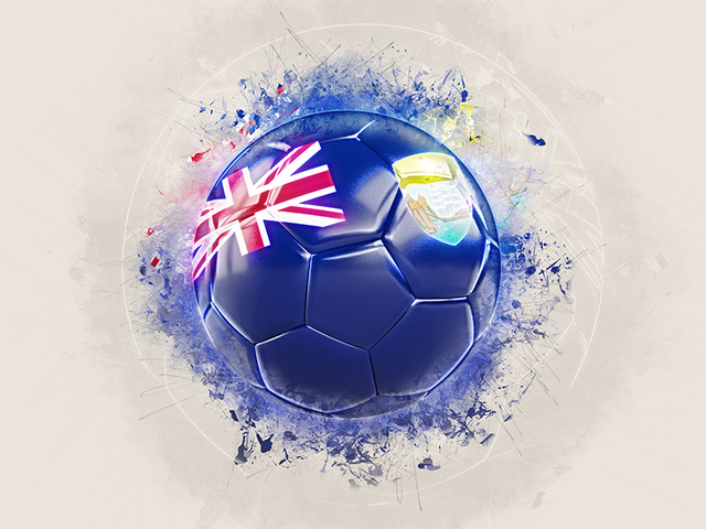 Grunge football. Download flag icon of Saint Helena at PNG format