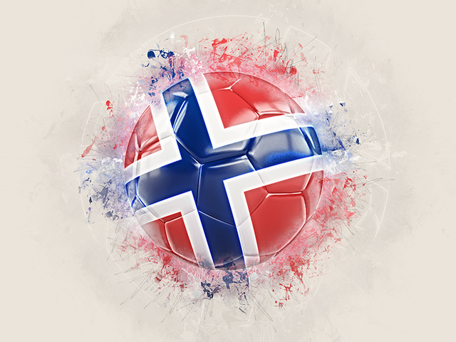 Grunge football. Download flag icon of Svalbard and Jan Mayen at PNG format