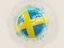 Sweden. Grunge football. Download icon.