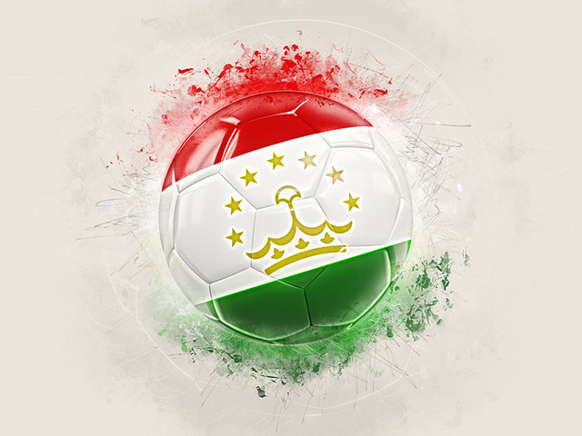 Grunge football. Download flag icon of Tajikistan at PNG format