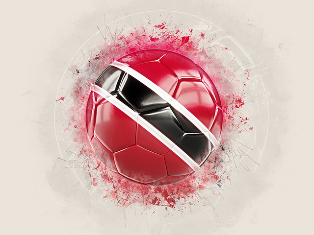 Grunge football. Download flag icon of Trinidad and Tobago at PNG format
