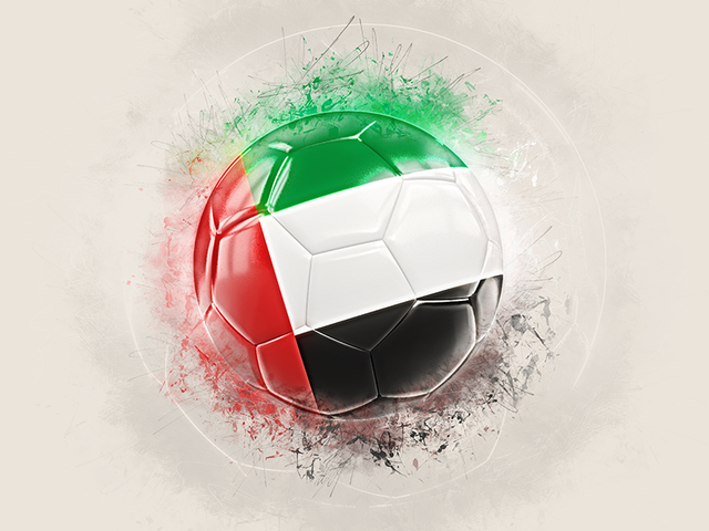 Grunge football. Download flag icon of United Arab Emirates at PNG format