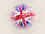United Kingdom. Grunge football. Download icon.