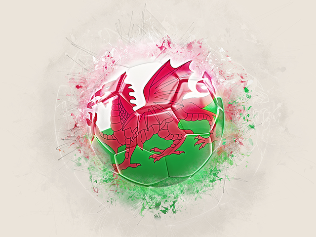 Grunge football. Download flag icon of Wales at PNG format